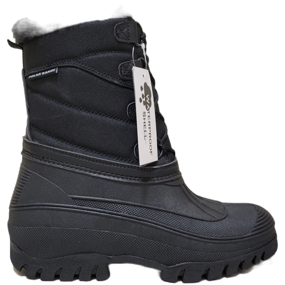 Polar Range Men Decker Cold Weather Waterproof Snow Boots Size US 13M Black main image 6